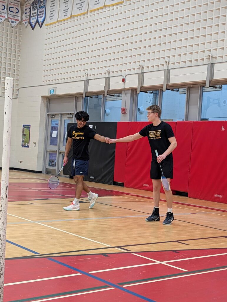 Gravenhurst High School boys badminton